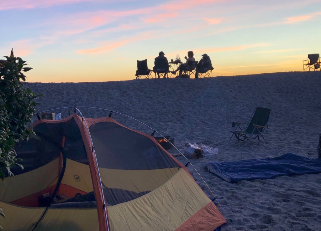 Sunset Camping Doheny State Beach